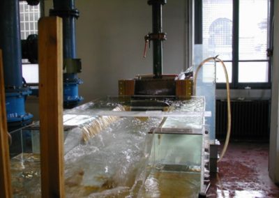 : Modello di un’opera idraulica in tratto fluviale