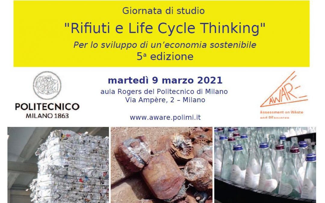 E’ aperta la call for abstract per “Rifiuti e Life Cycle Thinking”
