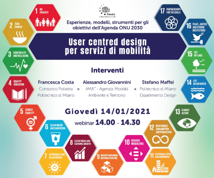 User centred design for mobility services