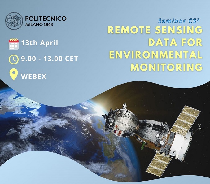 Il Programma completo del Seminario “Remote Sensing Data for Environmental Monitoring” è ora online!