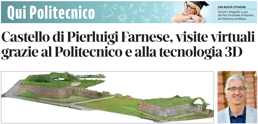 Modellazione 3D del Castello di Pierluigi Farnese (Piacenza)