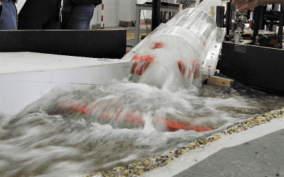 Il Laboratorio di Idraulica Fantoli (LIF) ha realizzato il modello fisico del bypass idraulico per la frana del Riunon
