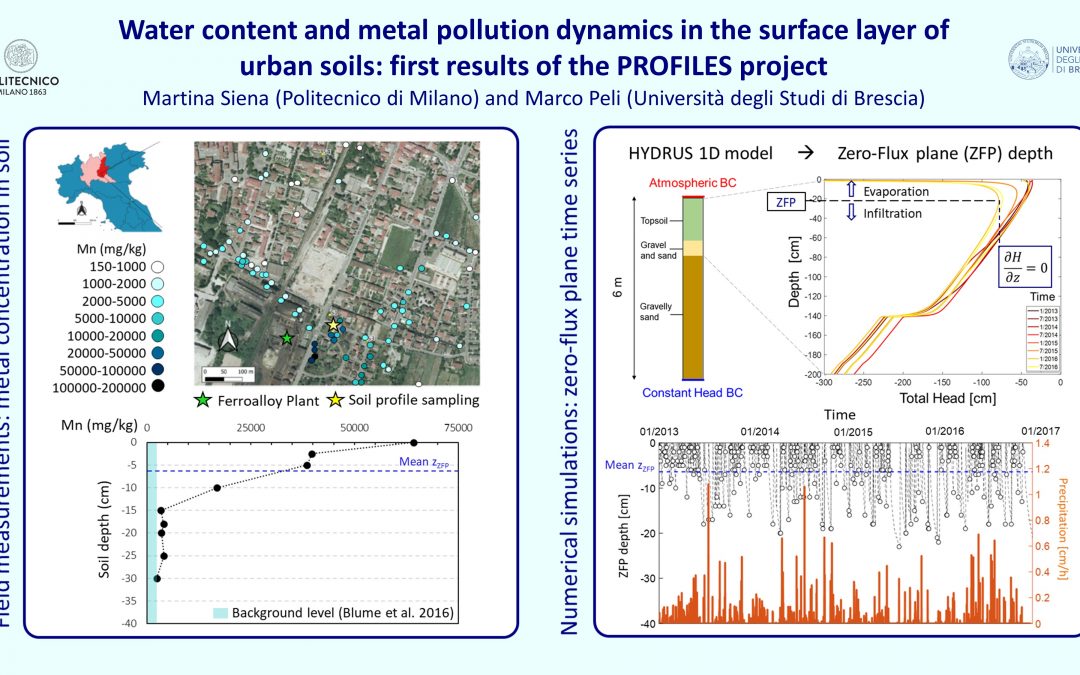 Ciclo di Webinar in Idrologia e Geochimica: Water content and metal pollution dynamics in the surface layer of urban soils