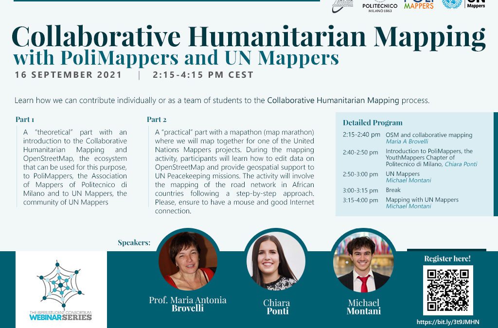 The ISPRS SC Webinar Series: Collaborative Humanitarian Mapping