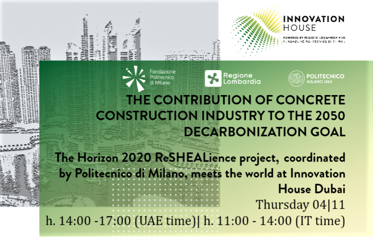 Workshop sul progetto ReSHEALience: “The contribution of concrete construction industry to the 2050 decarbonization goal”