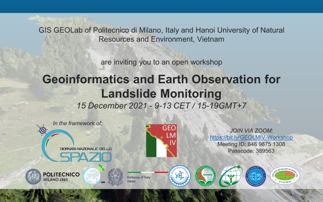 Workshop dedicato al progetto GEOLMIV (Geoinformatics and Earth Observation for Landslide Monitoring Italy-Vietnam)