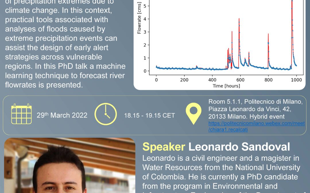 PhDTalks | Flood Early Alerts based on Machine Learning Algorithms