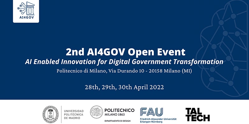 AI4GOV | Open Event on AI enabled innovation for Digital Government transformation
