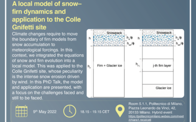 PhDTalks | A local model of snow–firn dynamics and application to the Colle Gnifetti site