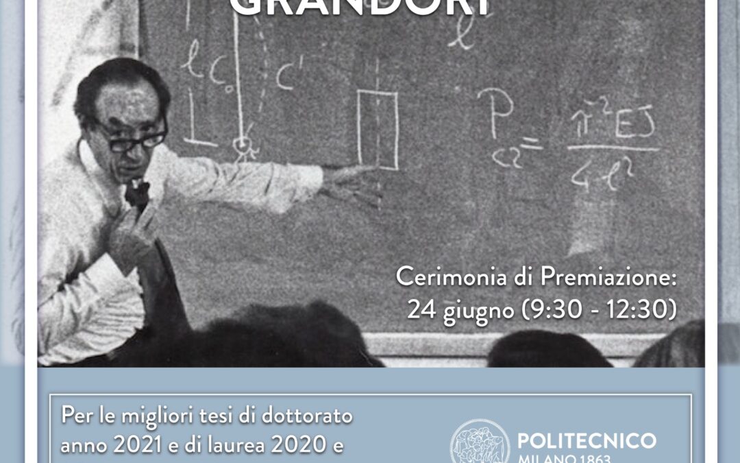 Premio “Prof. Giuseppe Grandori” anno 2021