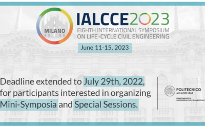 IALCCE 2023 – New deadline for the organization of Mini-Symposia and Special Sessions