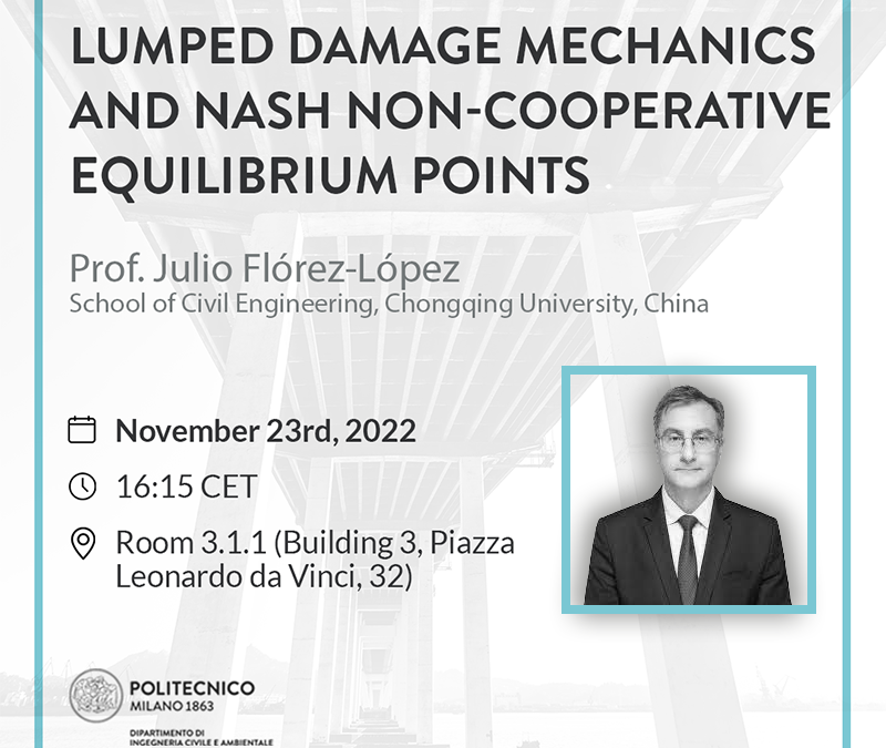 Lumped Damage Mechanics and Nash non-cooperative Equilibrium Points