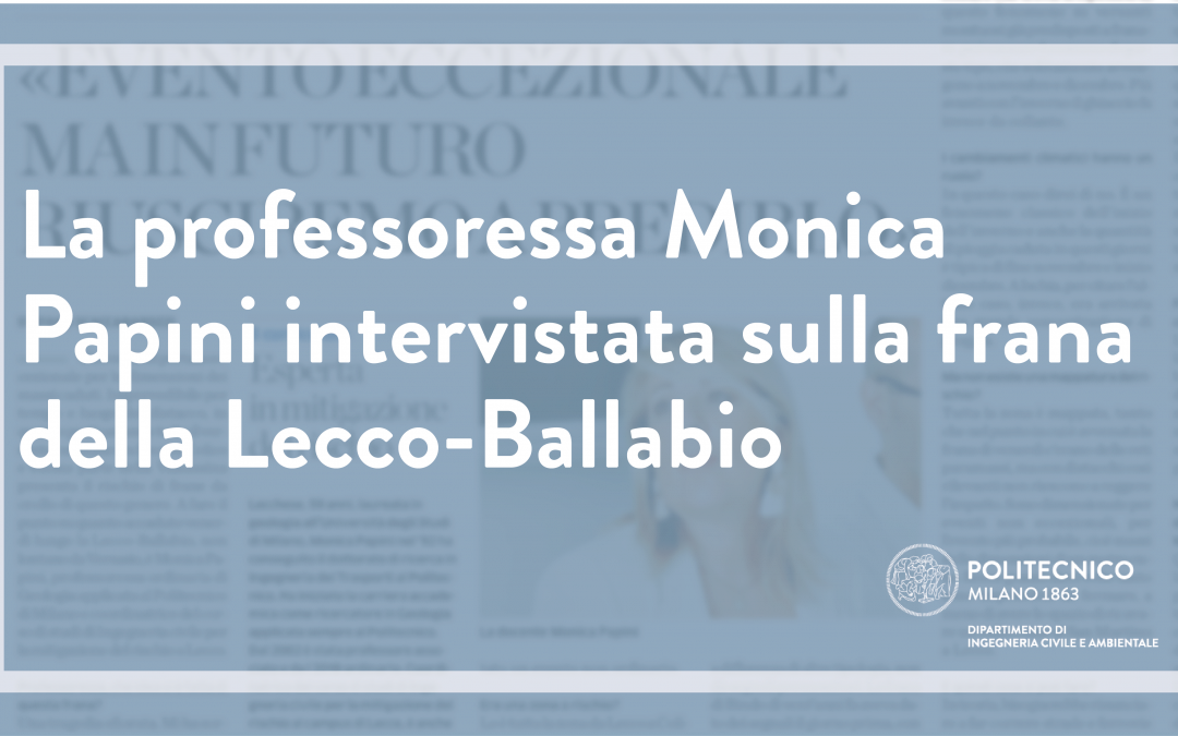Landslide in the Lecco area – Interview with teacher Monica Papini