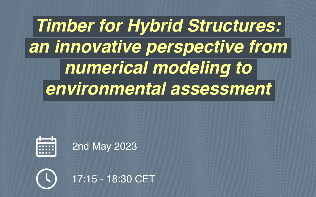 PhDTalks | Timber for Hybrid Structures: an innovative perspective from numerical modeling to environmental assessment