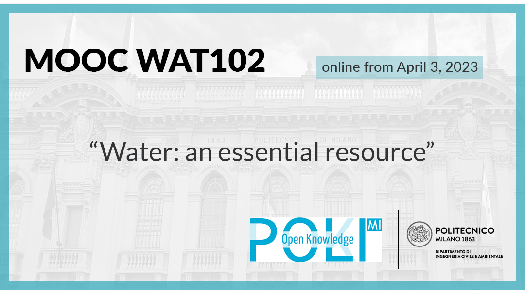 MOOC WAT 102 – Water: an essential resource