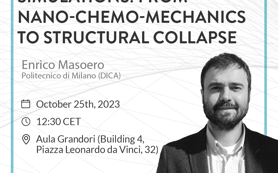 Particle based simulations: from nano-chemo-mechanics to structural collapse optimization