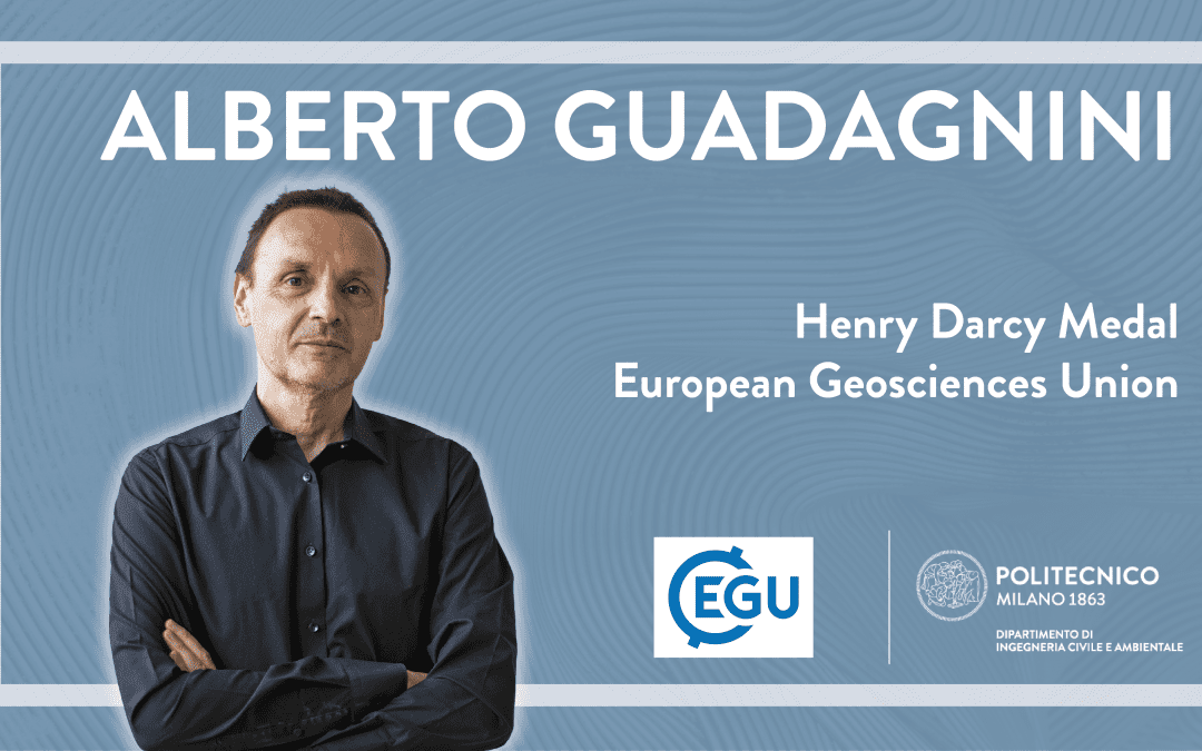 Alberto Guadagnini awarded with the ‘Henry Darcy Medal’ by the European Geosciences Union
