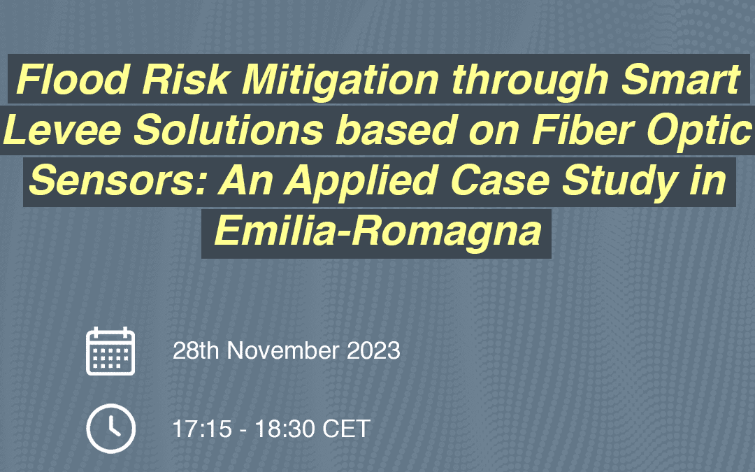 PhDTalks | Flood Risk Mitigation through Smart Levee Solutions based on Fiber Optic Sensors: An Applied Case Study in Emilia-Romagna