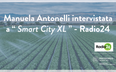 Intervista alla prof.ssa Manuela Antonelli sul tema del riutilizzo irriguo delle acque reflue – Radio24