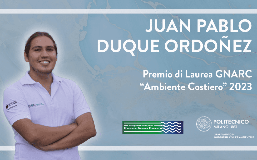 Juan Pablo Duque Ordoñez awarded with GNRAC Best M.Sc. thesis award