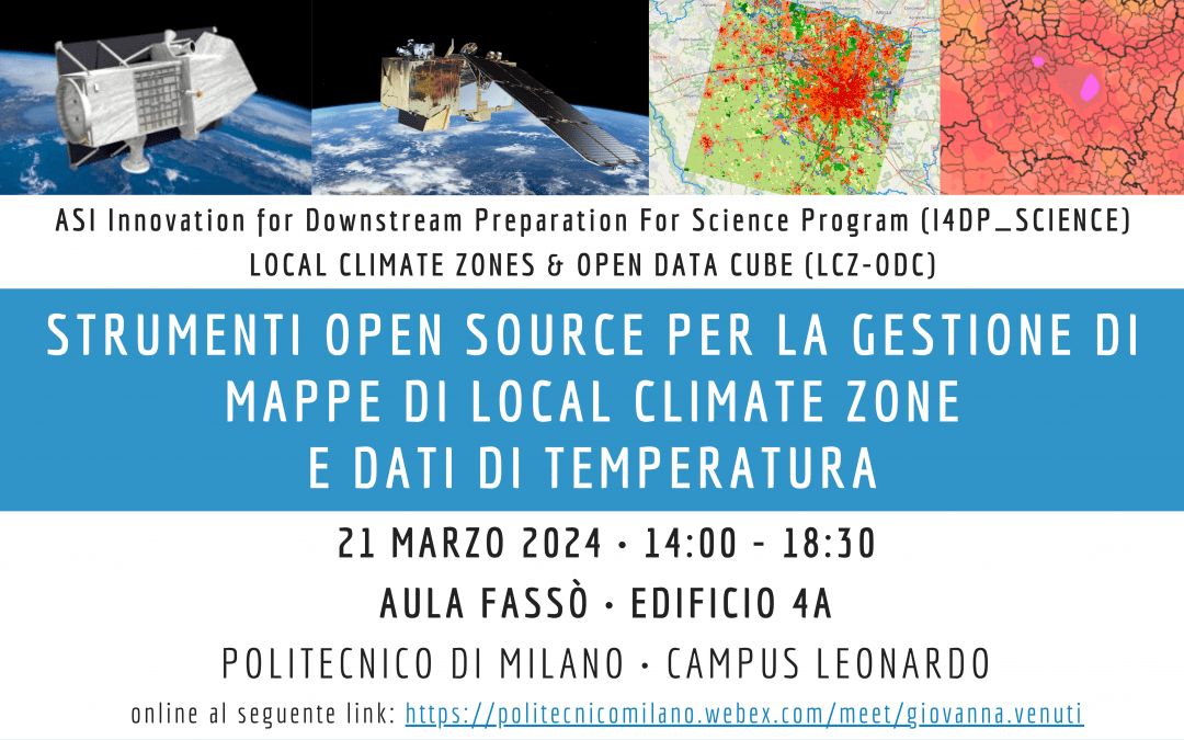 Strumenti Open Source per la gestione di mappe di Local Climate Zone e dati di temperatura