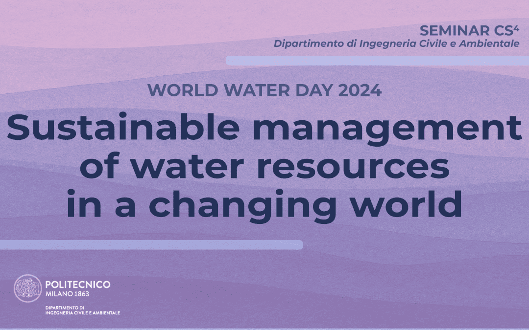 Seminar CS⁴ | Sustainable management of water resources in a changing world