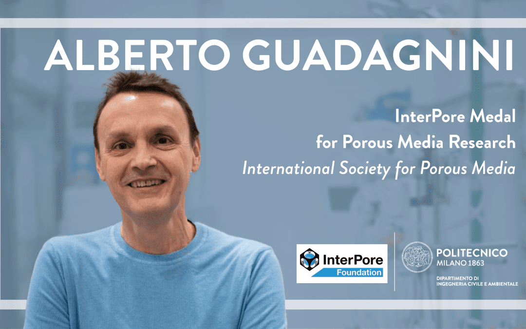 Alberto Guadagnini riceve l’InterPore Medal for Porous Media Research