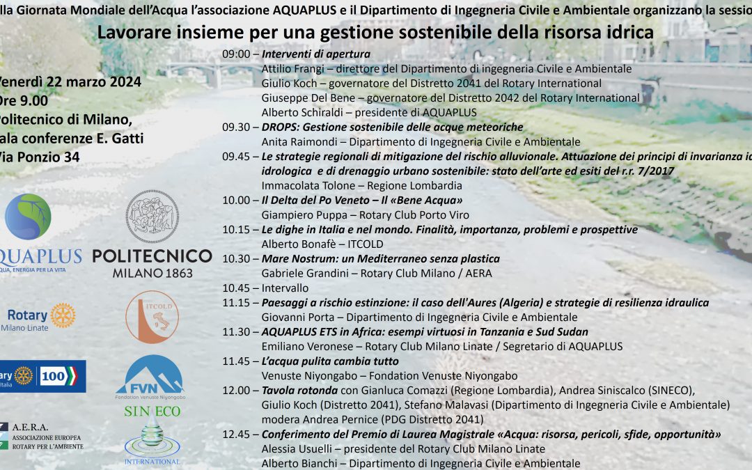 Lavorare Insieme per una Gestione Sostenibile della Risorsa Idrica