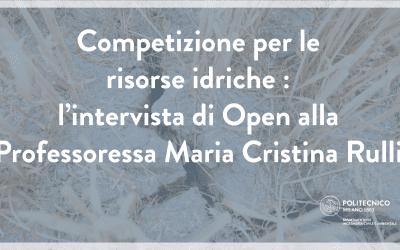La Prof.ssa Maria Cristina Rulli intervistata da Open sulle crisi idriche