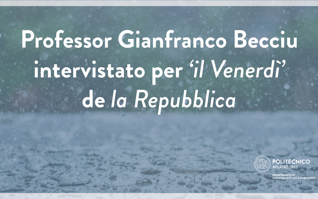 Il Prof. Gianfranco Becciu intervistato per ‘il Venerdì’