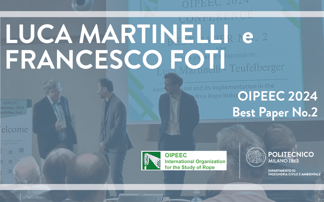 Prof. Luca Martinelli e Francesco Foti premiati durante la conferenza OIPEEC 2024