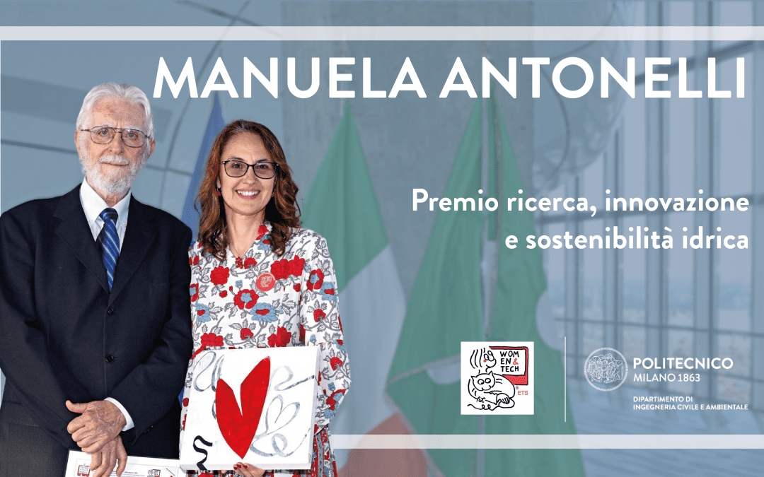 Manuela Antonelli riceve il Premio ricerca, innovazione e sostenibilità idrica – Women&Tech
