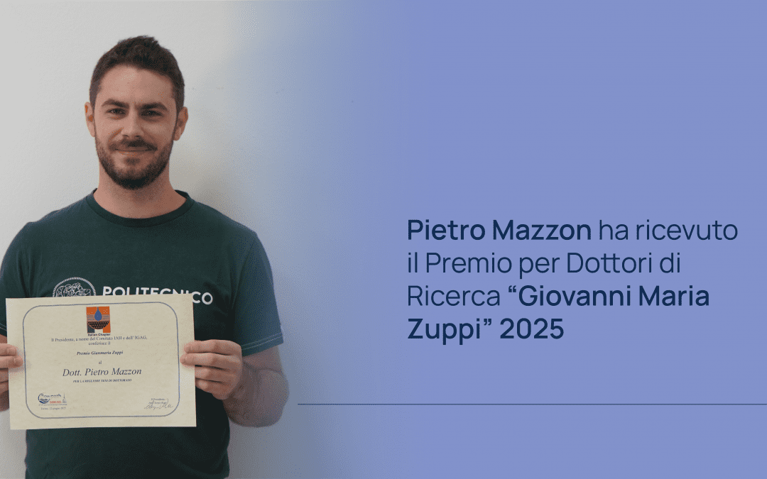 Pietro Mazzon has been awarded the “Giovanni Maria Zuppi” 2025 PhD Prize