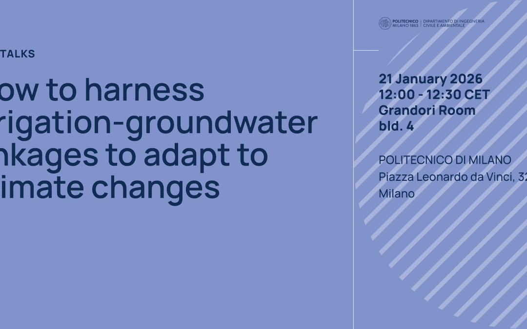 How to harness irrigation-groundwater linkages to adapt to climate changes