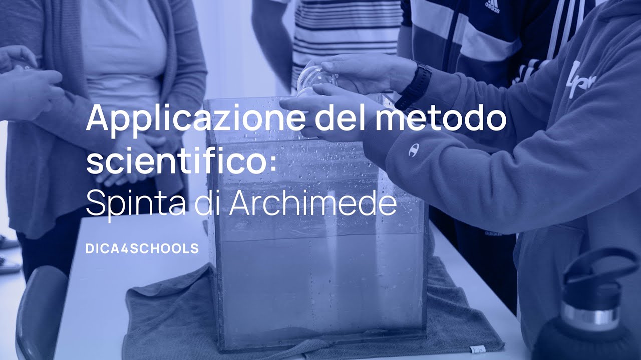 Applicazione del metodo scientifico: Spinta di Archimede